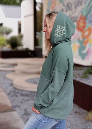 Hidden Message Hoodie Olive